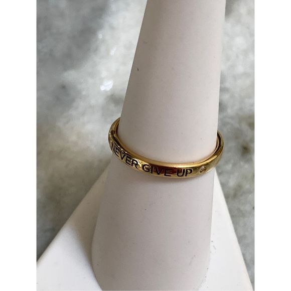 .925 Sterling Silver Gold Overlay 7” with Engraving #inspire - Picture 1 of 3